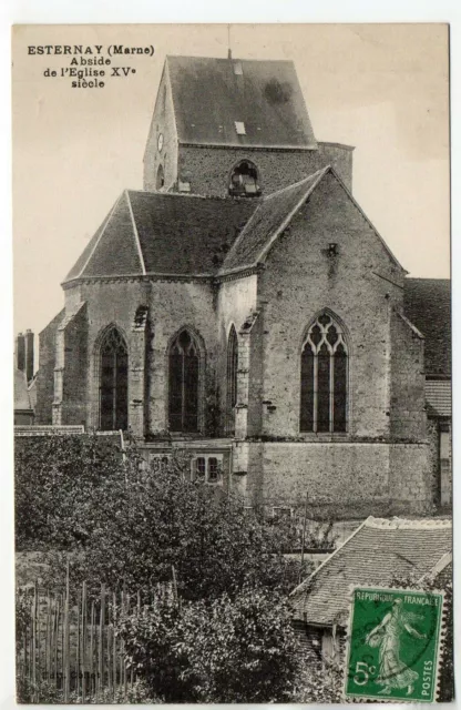 ESTERNAY - Marne - CPA 51 - Abside de l'église du XVeme siecle