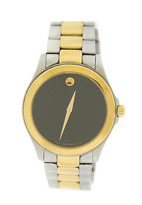 Movado Museum Two Tone Stainless Steel Watch 0605987