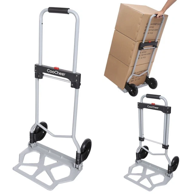Sackkarre ALU Gleitkufen 200 kg 117x46x54 (Transportkarre Stapelkarre Sackkarre ALU Gleitkufen 200 kg 117x46x54 (Transportkarre Stapelkarre
