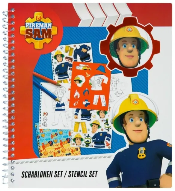 Feuerwehrmann Sam Undercover Schablonen Set Malschablonen