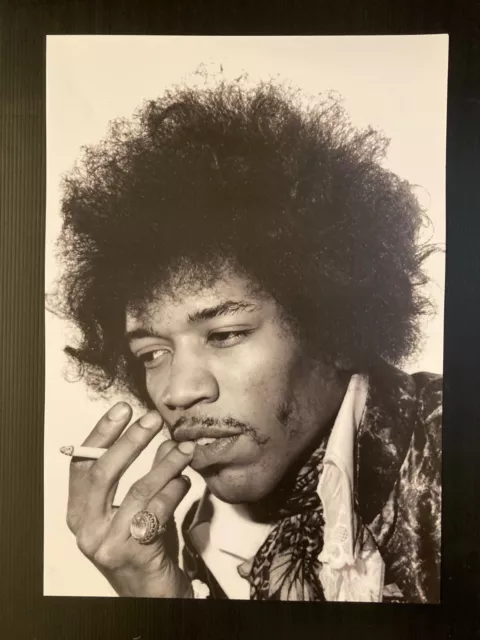 Jimi Hendrix poster photograph - 1960s image A3 size reproduced from original 2
