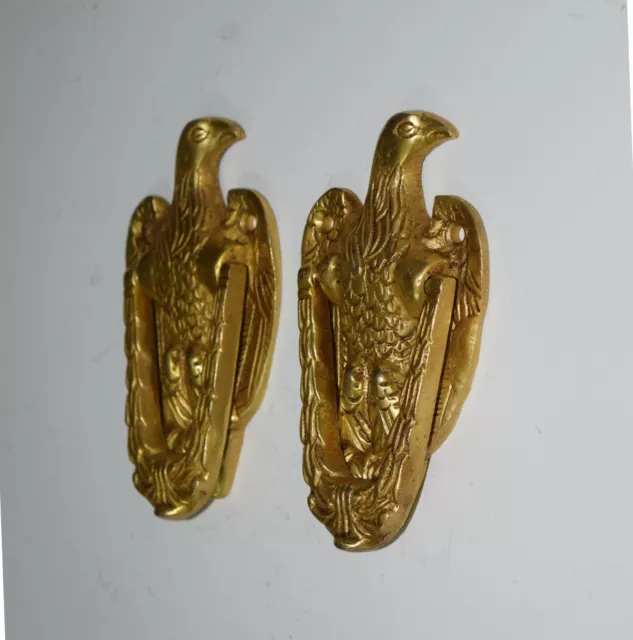 Brass Falcon Bird Knocker Set Of 02 Pieces Eagle Door Bell Ring Home Decor EK160 3