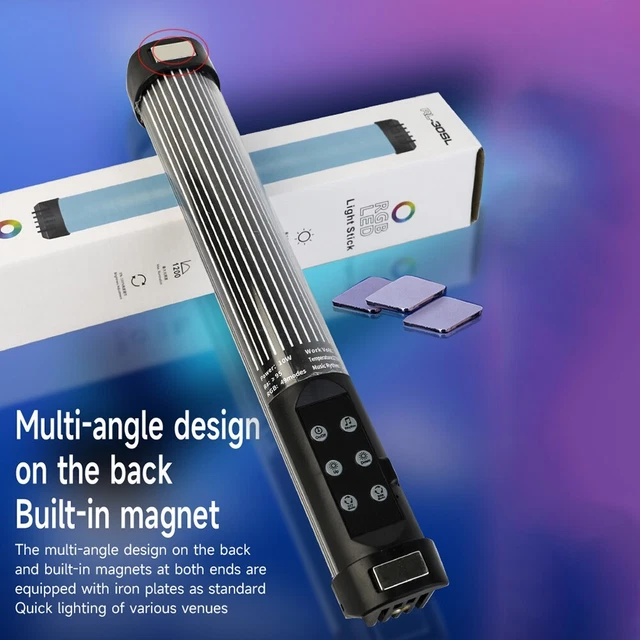 Mini éclairage magnétique portable RVB remplissage lumière avec perles de lam