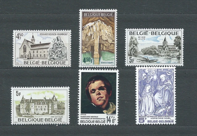 BELGIË BELGIQUE - 1976 YT 1827 à 1832 - TIMBRES NEUFS** MNH LUXE