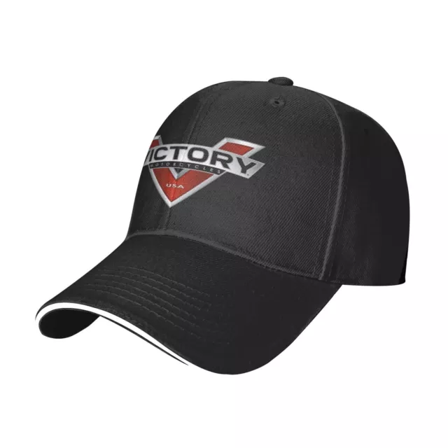 Victory Motorcycle Baseball Cap Printed Hat Adjustable Unisex Mens Ladies