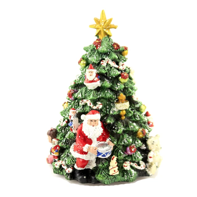 Christmas Music Box Christmas Tree Polyresin Jimgle Bells 50553