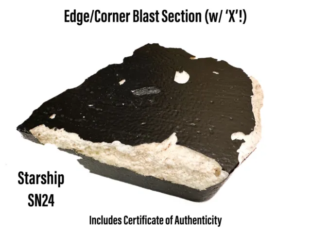 SpaceX Starship SN24 S24 Heat Shield Thermal Tile Section w/ ‘X’ Identifier Mark