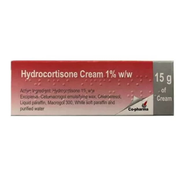 1, 2 or 3 Tubes Hydrocortisone Cream 15g - Swelling Itching Skin Rash.