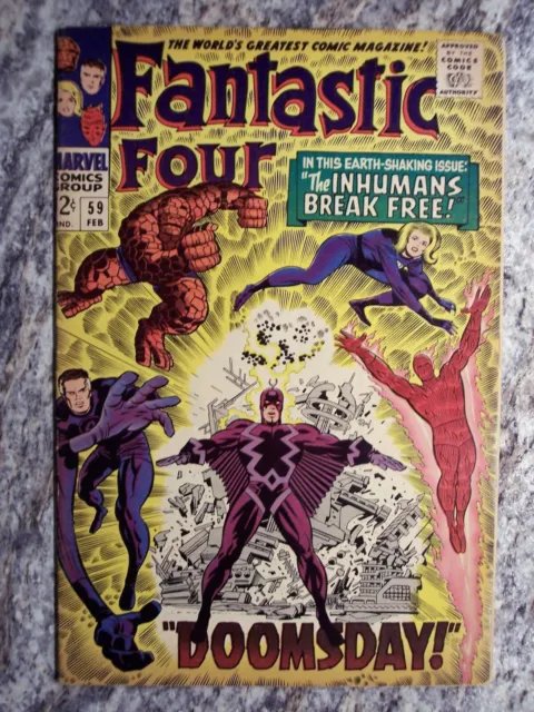 Fantastic Four (vol. 1) #59 Doom Steals Silver Surfer's Cosmic Power FN+ (6.5)