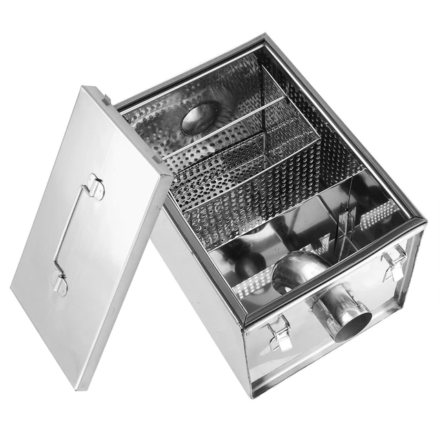 8LB Grease Trap 5 GPM Gallons Per Minute Stainless Steel Commercial Interceptor