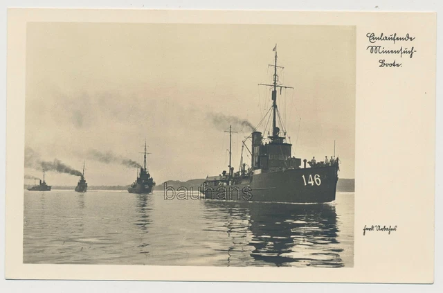 FOTO/AK KRIEGSMARINE MINENSUCHBOOT navy (874x) EUR 14,25 PicClick DE