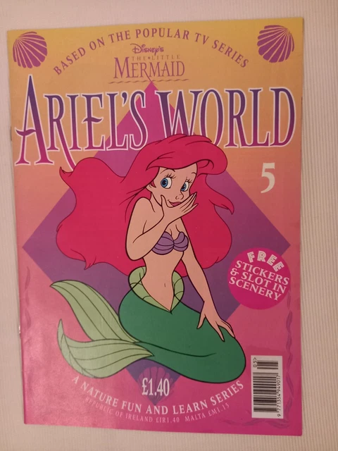 VINTAGE WALT DISNEY Little Mermaid Ariel s World Magazine Issue 5 6 vintage-walt-disney-little-mermaid-ariel-s-world-magazine-issue-5-6