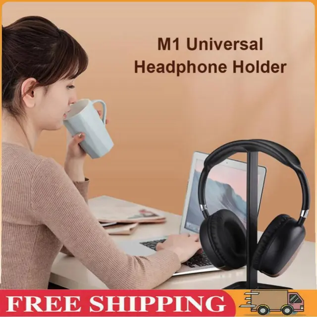 M1 Headphone Holder Hanger Earphone Desktop Display Stand Bracket (Black) ！