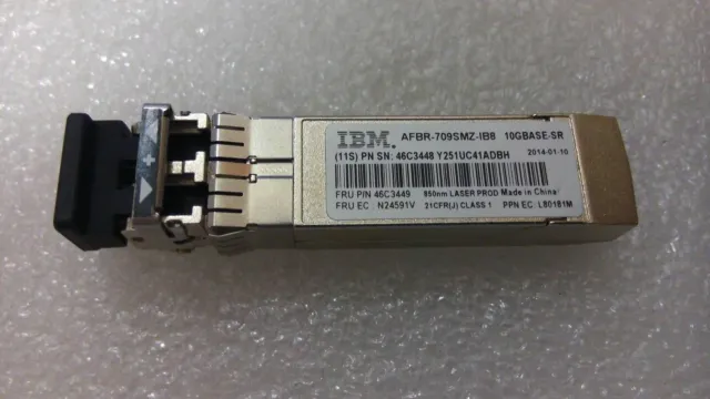 IBM 46C3449 SFP Short Range Transceiver P/N 46C3448 10GB 850nm AFBR-709SMZ-1B8
