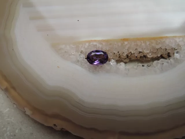 Echter Amethyst oval facettiert Schmuck Edelstein Fasserstein Sammlerstein 190