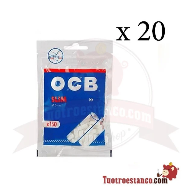 Filtrini OCB Slim 6mm. in Busta con Cartina OCB Blu X-Pert conf. 34 Filtrini OCB Slim 6mm. in Busta con Cartina OCB Blu X-Pert conf. 34