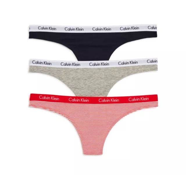 CALVIN KLEIN WOMEN'S 3 Pack Carousel Thong Set OR Bikini Set XS, S