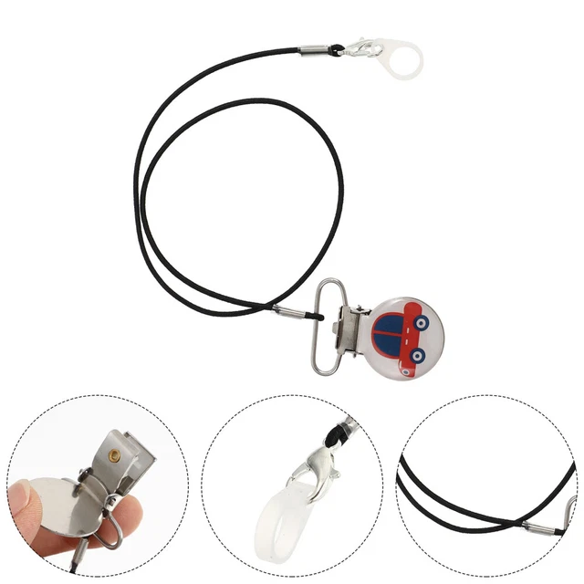 Corda antiperdita per apparecchi acustici acciaio inox ecc. bambino clipband pezzi di ricambio