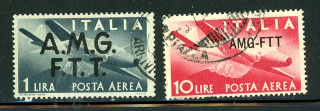 Italy Trieste Scott # C1, C4 - Used - CV=$9.00