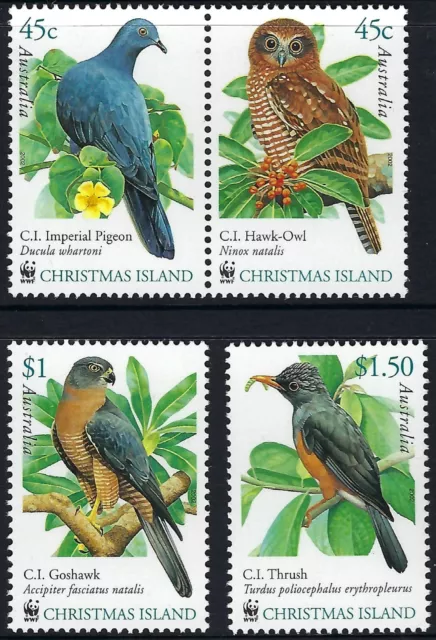 2002 Christmas Island SG# 507-510 Endangered Species Birds set of 4 Mint MUH MNH