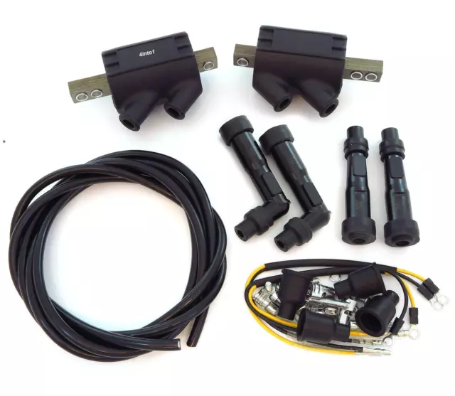 Magna Ignition Coils Caps and Wire - 3 ohms - Honda CB750 CB900 CB1000C CB1100F