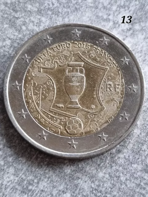 2 münze uefa euro 2016 frankreich