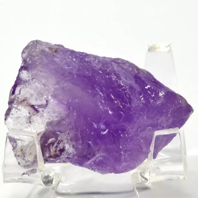 130ct Lila Amethyst Hart Natürlich Funkelndes Kristall Durchsichtig Mineral
