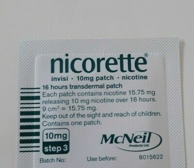 Parche NICORETTE INVISI 10 mg - 42 X Paso 3 Parches Sueltos