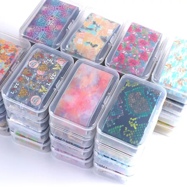 Nail Art Transfer Foil Sticker Set Nail Butterfly Adhesive Wraps DecoraA-UL 2