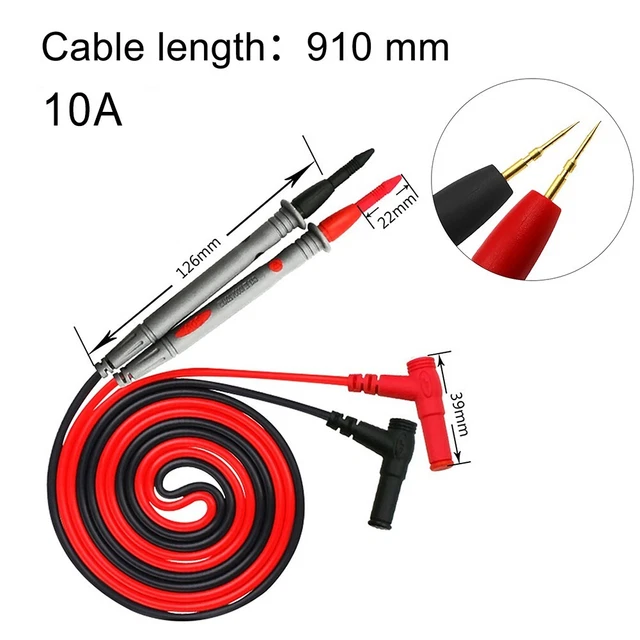 Multimeter Voltmeter Cable 10A For Voltage Meter Needle Probes Durable