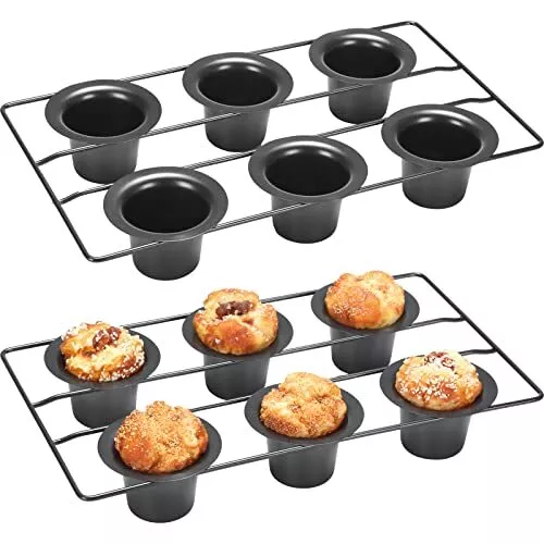 Wisenvoy Muffin Pan Cupcake Pan Ceramic Muffin Tin Cupcake Tin Popover Pan  Muffin Pans Nonstick 6 Cupcake Tray