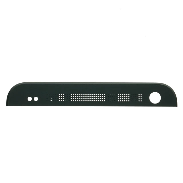 Original HTC Un M7 Avant Boîtier Étui Badge Métal Plaque en Haut, Noir