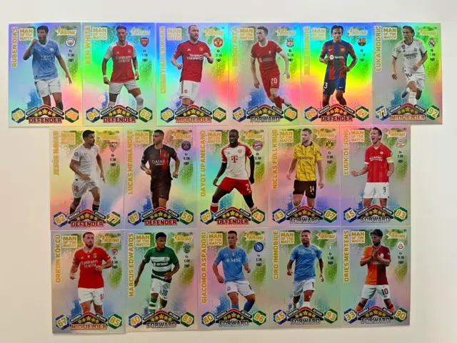 Topps Match Attax EXTRA CL 2023/2024 - Alle 16 Man of the Match Heritage - 23/24