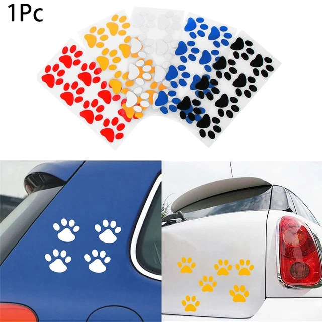 neue kreative mode fußabdruck auto - aufkleber fingerabdrücke süße katze paw