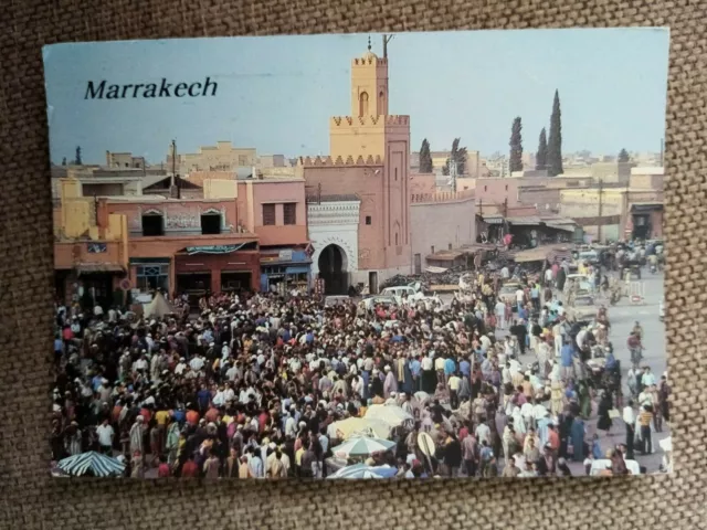 Cpsm Cpm Maroc Marrakech Place Djemaa El Fna