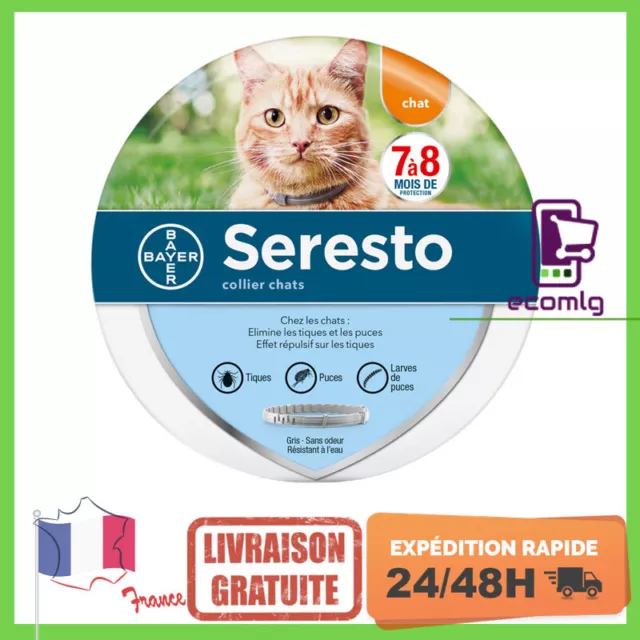 Chat - Seresto Collier anti-puces anti-tiques Original® sans boite