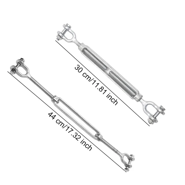 POLISHED BOAT ZIPLINE Weather Resistant Jaw Turnbuckle For Cable Rope