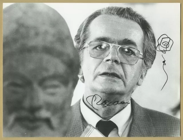 Serge Reggiani (1922-2004) - Superbe photo signée en personne - Avignon 1996