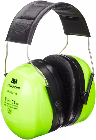 Peltor Optime III Headband Ear Defender Muffs Hi Viz Headband 540A-461 GB 35 dB