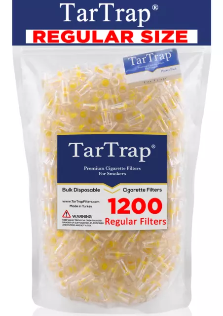 TarTrap Disposable Cigarette Filter Bulk Pack (1200 Filters)