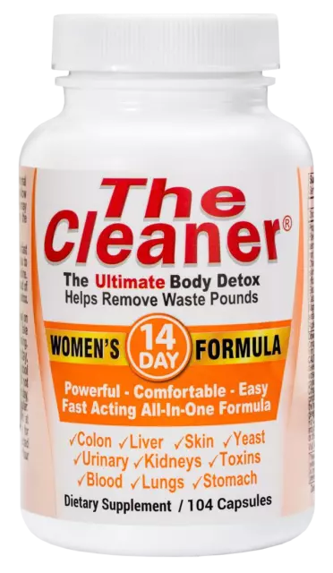 Century System's The Cleaner Women's Formula 14 Day Ultimate Body Detox 104 Caps