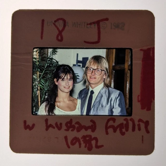 Dw6-414 Demi Moore & Husband Freddie Lot (1) 35Mm Orig Slide Via Dianna Whitley