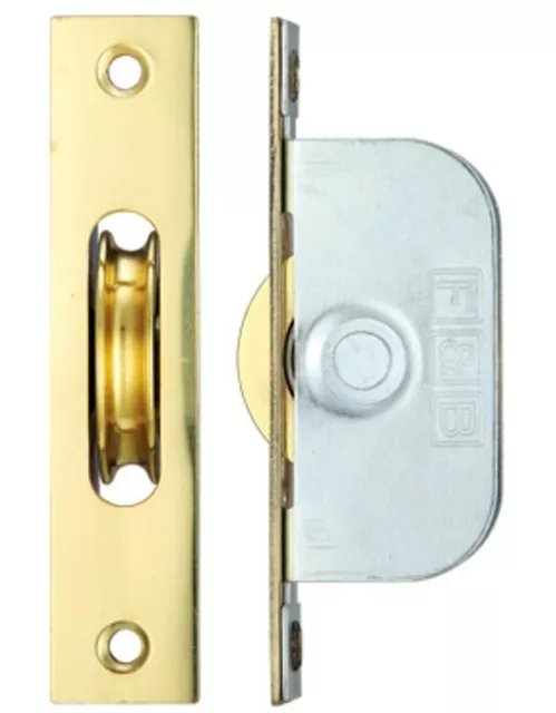 Sash Pulley Sash Window Brass Ball Bearing Wheel with 2 1/4" Square Forend