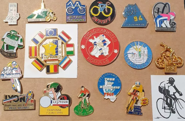 Lot 18 pin's '' CYCLISME '' -Sport - Vélo - Tour de France - Clubs -....