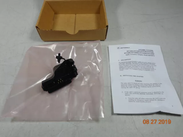 Motorola XTS5000 VHF Headset adapter 3.5 PTT quick release Jedi series BDN6676D