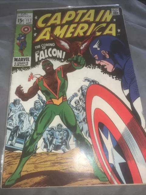 Captain America 117 (1969) Key issue. Origin & 1st app of the Falcon. Cents copy