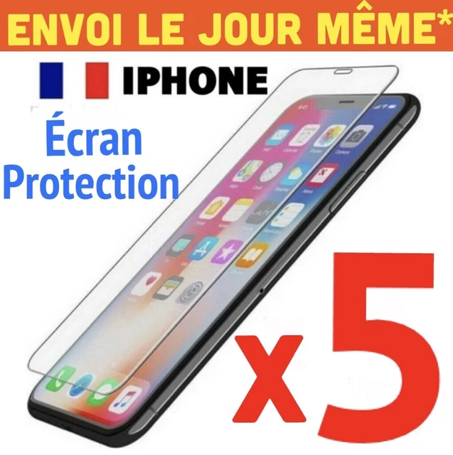 Verre Trempe Iphone Vitre Protection Ecran 11 12 13 Pro Max Se 6 7 8+ Xs Xr 14