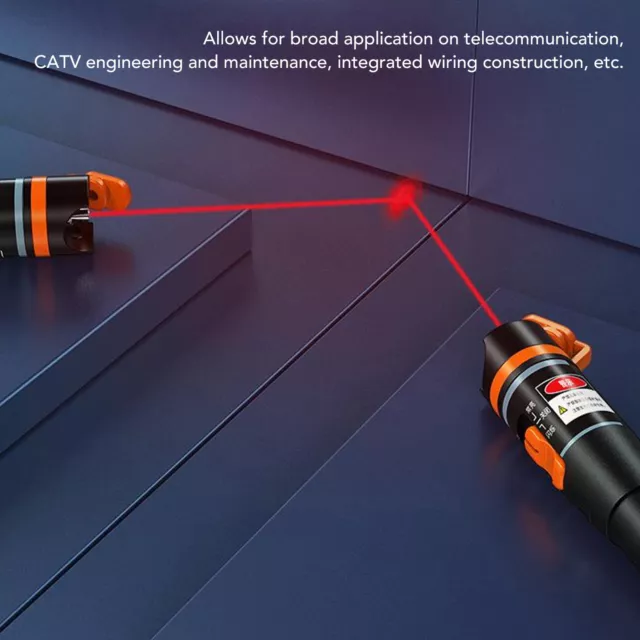 Visual Fault Locator VFL 10km 10mW Optical Fiber Red Light Testing Pen Tool