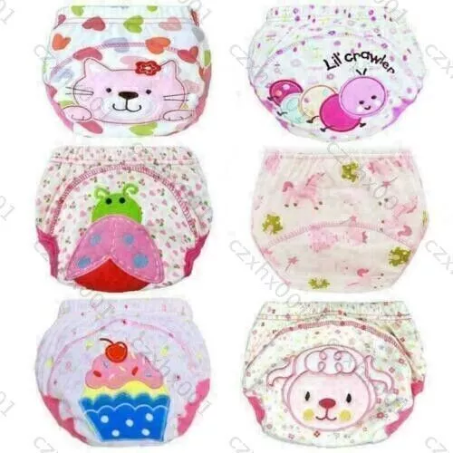 Baby  Waterproof Reusable Cotton Infant Potty Training Pants Nappy Children uk