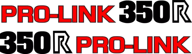 Red PRO-LINK Swing Arm decals